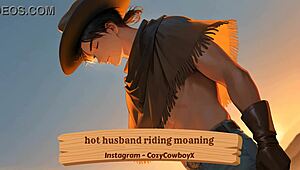 husband riding with moaning sounds