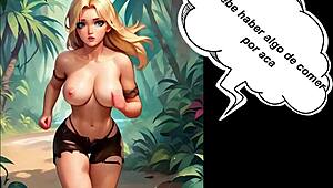 Animated Comic Girl Lost In Jungle Gangbang