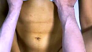 The stepfather and best friend shared a mischievous laugh in the kitchen and ended up kissing.