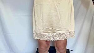 Japanese sailor uniform babe in sexy lingerie with shiny anal plug