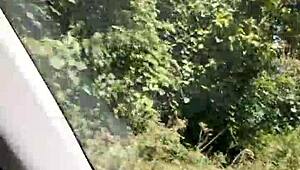 i love flashing my tits in the car for a naughty selfie moment