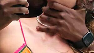 Big Black Guy Fucks Blonde with Huge Ass