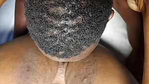 She deepthroats while he dives into her pussy for a quickie