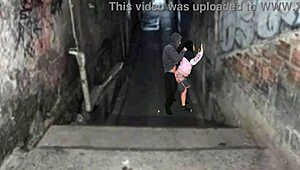Latina teen hooks up with favela boss after funky street party. Their outdoor spanking heats up fast.