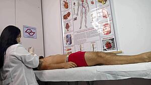 Nurse Handles First Patient's Hard Erection with Raw Skill