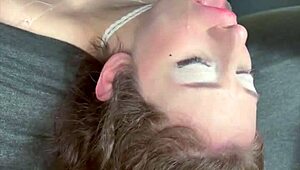most extreme deepthroat facefuck of 2025 leaves her sloppy and breathless in close-up.