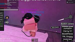look at this hot roblox girl getting fucked with big tits