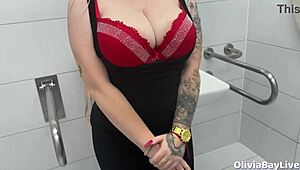 pool game turns into public toilet blowjob facial