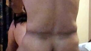 Intense double penetration makes my Mexican wife moan loudly.