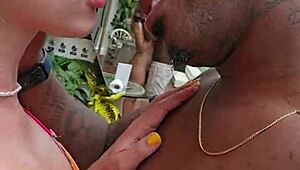 Big Black Guy Fucks Blonde with Huge Ass