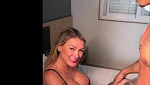 I felt overwhelming orgasms in this amateur threesome with hot Brazilian sex