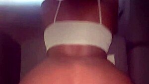 petite ebony nympho bent over for quick doggystyle fuck