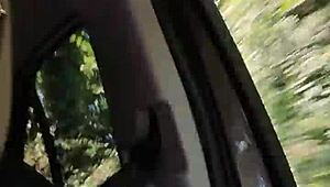 i love flashing my tits in the car for a naughty selfie moment