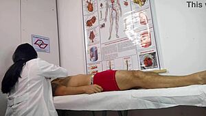 Nurse Handles First Patient's Hard Erection with Raw Skill