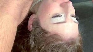 most extreme deepthroat facefuck of 2025 leaves her sloppy and breathless in close-up.