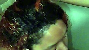 hot latina takes cumshot in steamy hotel bathroom encounter