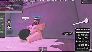 look at this hot roblox girl getting fucked with big tits