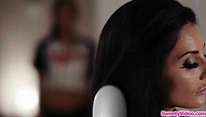 Teen Babysitter Gets Her Pussy Licked Hard by Horny Lesbian BOSS in Wild Session!