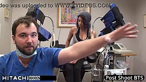 Human guinea pig hitachi orgasms from doctor