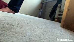 McKensie Soles Viewed From Below in a Legs Fetish Display