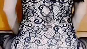 Milf does a hot striptease with masturbation, then takes big dick in her tight holes 😍