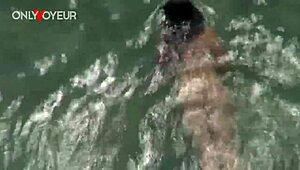 Beach Slut Wife Sucks and Fucks in Public