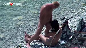 Beach Slut Wife Sucks and Fucks in Public