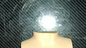 I give myself a Russian handjob using Dolly's small tits in domination scene. Close-up uncensored view.