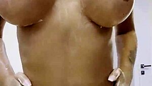 Monika Fox Poses Naked At Home, Smearing Cream On Her Body