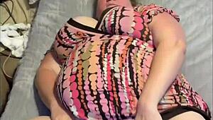 Huge cream pie awaits you from BBW milf couple's masturbation and cumshot