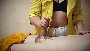 finger slips into client's urethra and anal during oiled massage