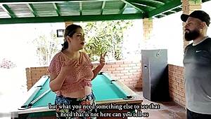 लैटिना हॉर्नी किरायेदार टेनेंट को वाइल्ड कोलंबियन सेक्स राइड देती है!