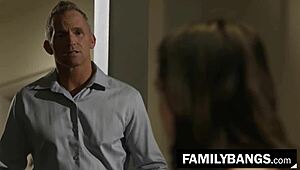 OMG, nerdy teen Gia Paige gets wrecked by old daddy Marcus London! Familybangs com ⭐ See this taboo oral! 😱