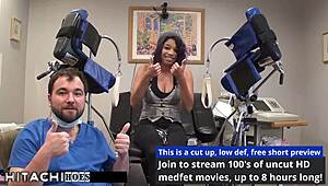 Human guinea pig hitachi orgasms from doctor