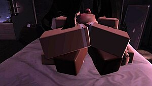 Two bunnies go wild in mating season with rough fun