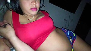 my girlfriend sneaks in and becomes a total whore in my room