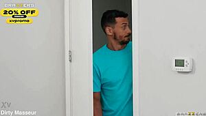 Cramming creampie in her tight butt with Dan Dangler