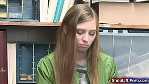 man, i caught this skinny shoplifter and had to bang her hard