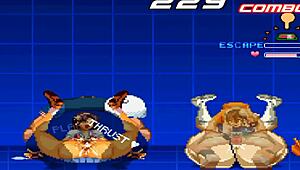 athena and chun li in anime dating game!