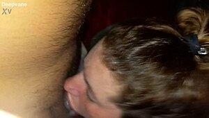 Intriguing Blonde Loves Throat Action with Friend