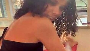 couple banging in the building window for neighbors to watch