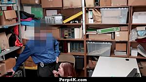 April Reid got caught acting shady at the store, man! Now she's detained for questioning - Perp4k 😱