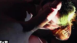 Detailed Double Facial Blowjob For My Little 18+ Stepsis During Casting