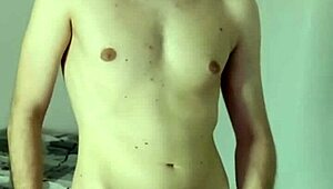 huge cum during solo masturbation on webcam