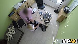 vip4k sweet blonde gives in to naughty loan agent