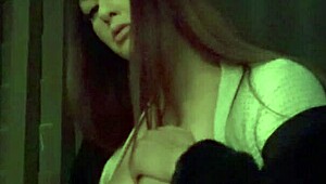 Italian Big Tits MILF Artemisia Love Flashes Hot Solo. Outdoor Smoking Fetish with Horny Boobs Play!