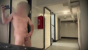 uh, public stroking my big cock and cum... almost got caught, oops!