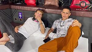 Threesome fun with my friend and a prepaid slut girl at the party