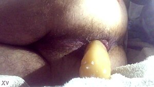 Anal Dildo Inserted Deep Into Ass With Toys