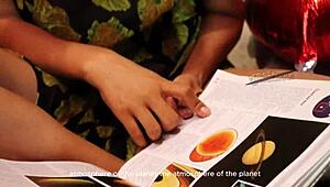 Hot Teacher Reveals Big Tits in Astronomy